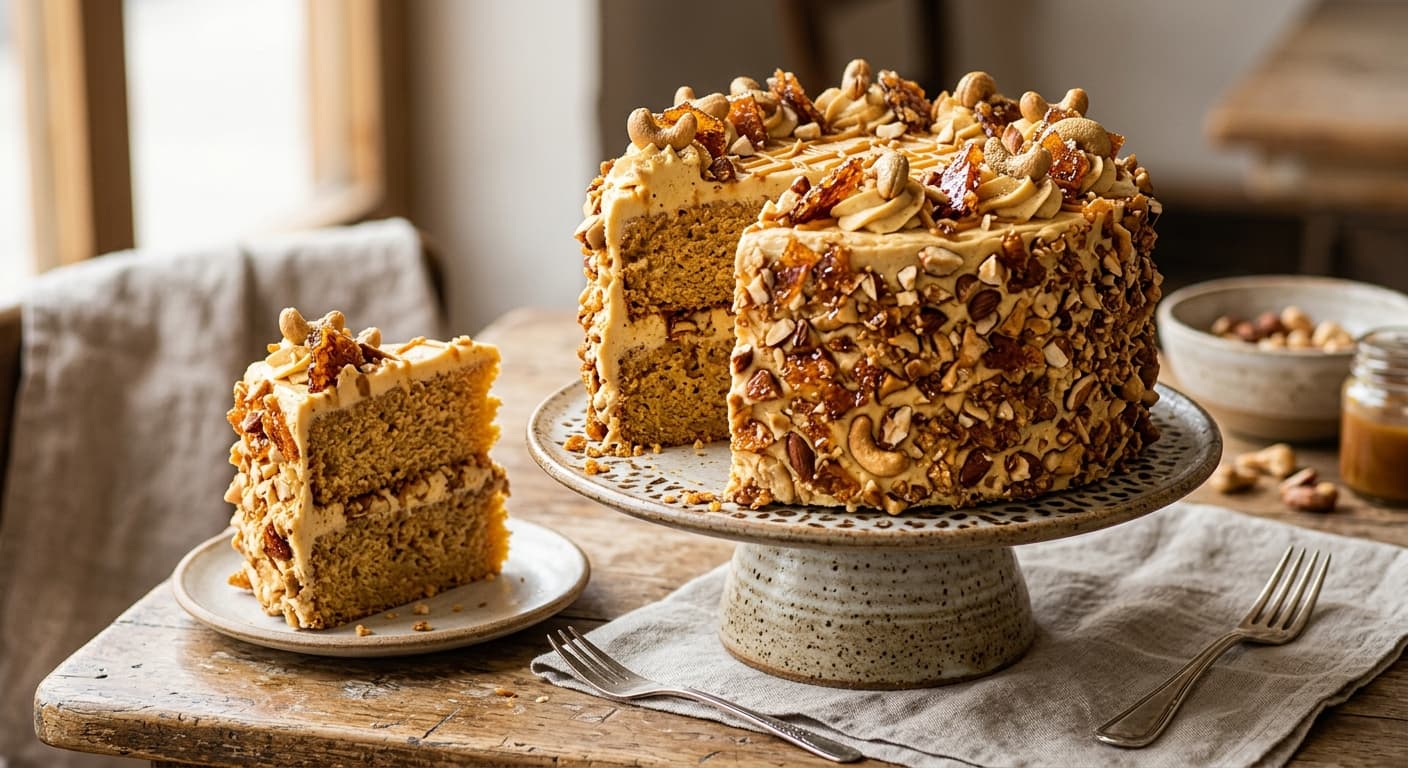 Butterscotch with Nuts Cake
