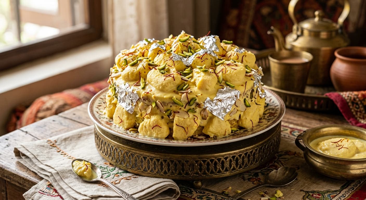 Overloaded Rasmalai Cake