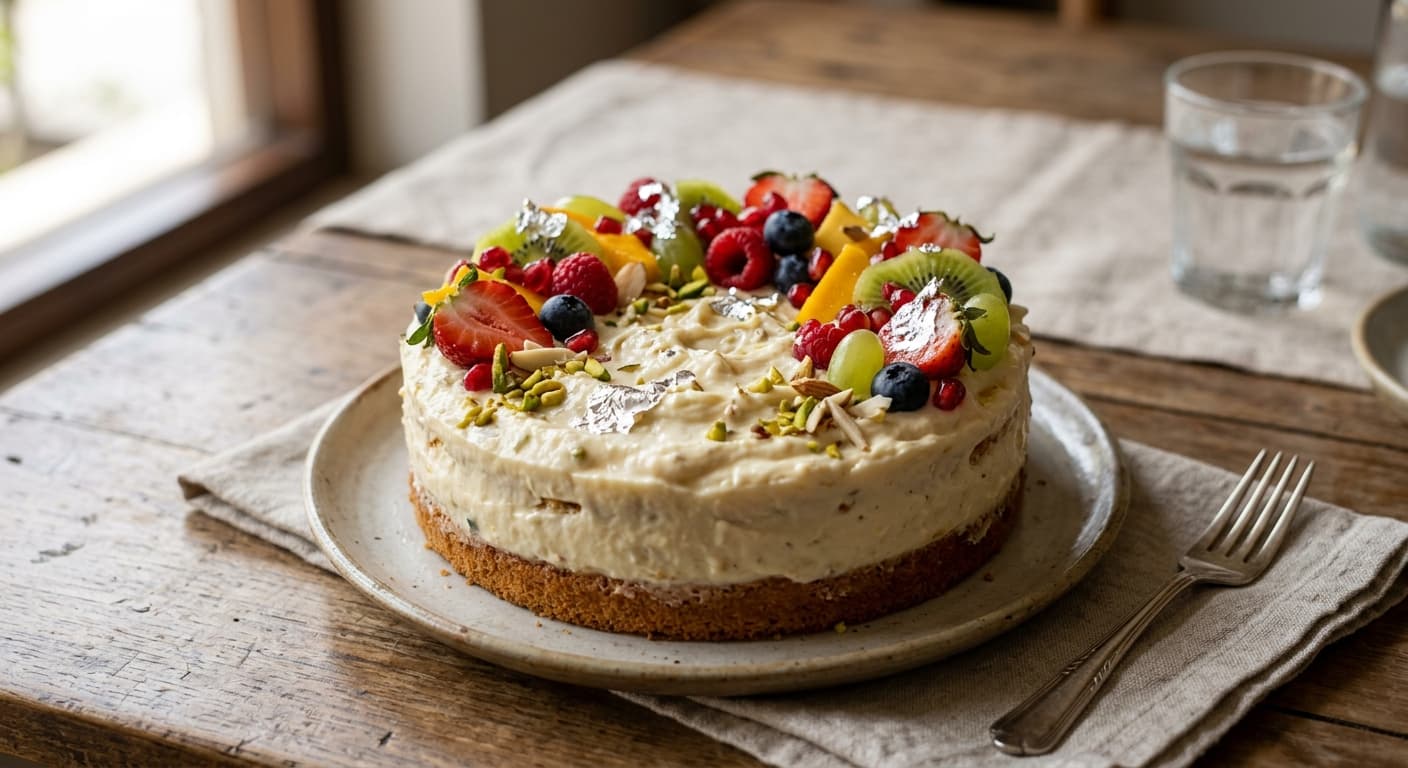 Rabdi Fresh Fruit Cake