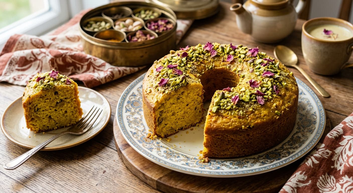 Thandai Tea Time Cake